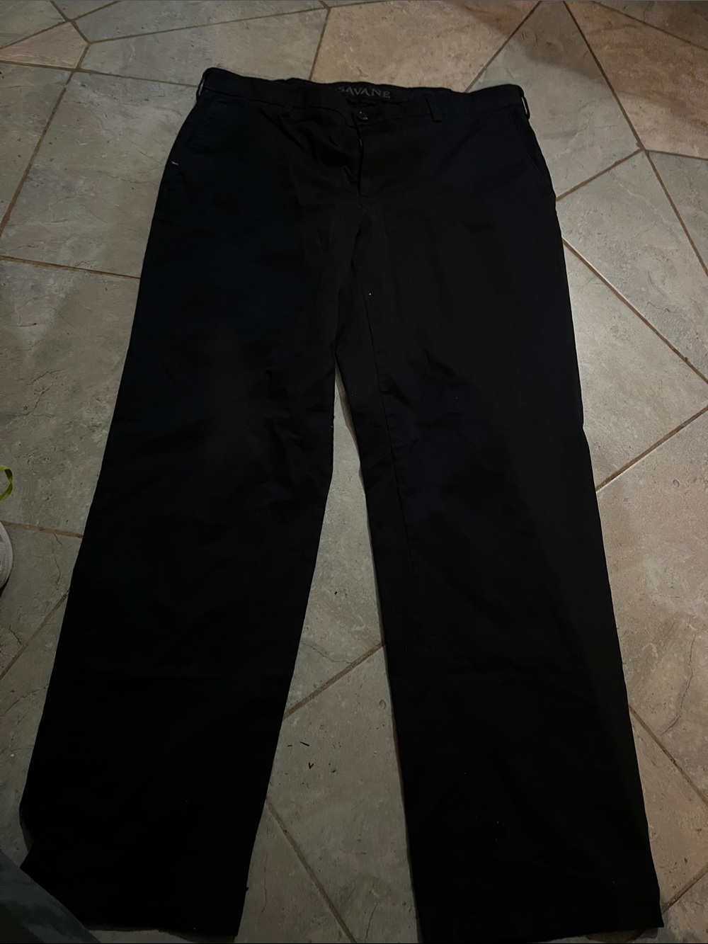 Savane Men’s Black Straight Chinos